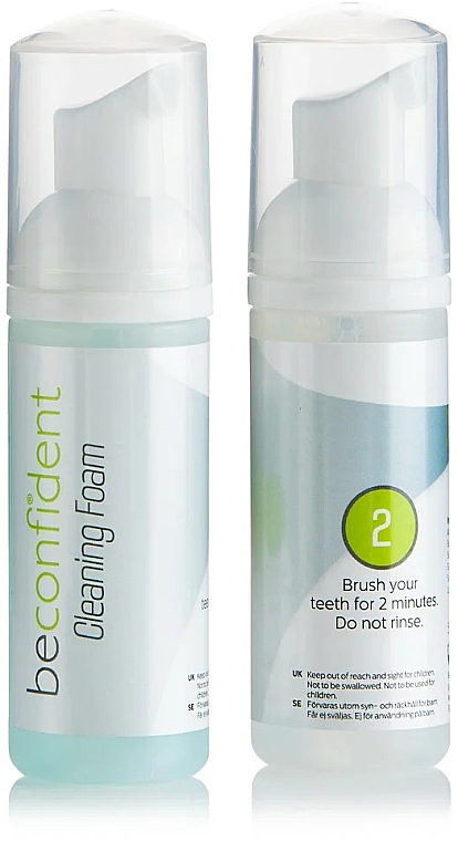 Set - Beconfident Teeth Whitening Dual Foam With Fluor (teeth/foam/50mlx2) — Bild N1