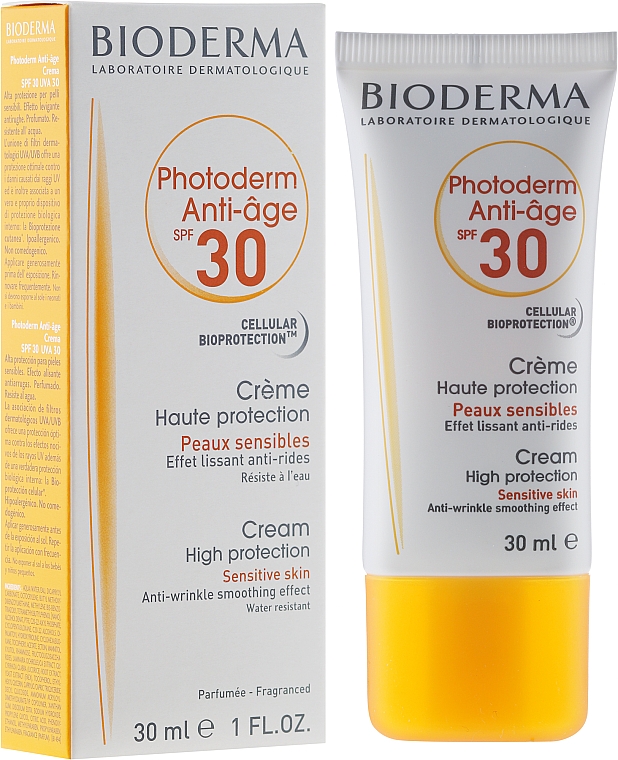 Anti-Aging Sonnenschutzcreme für empfindliche Gesichtshaut SPF 30 - Bioderma Photoderm Anti-Age SPF30 Cream — Bild N1