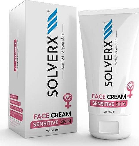 Gesichtscreme für empfindliche Haut - Solverx Senstive Skin Face Cream — Bild N1