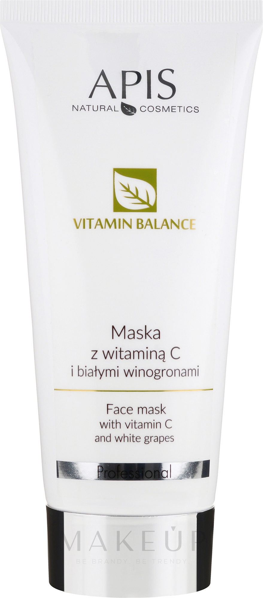 Gesichtsmaske mit Vitamin C und weißer Weintraube - APIS Professional Vitamin-Balance Gel-Mask — Bild 200 ml