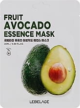 Düfte, Parfümerie und Kosmetik Gesichtsmaske mit Avocado-Extrakt - Lebelage Fruit Avocado Essence Mask