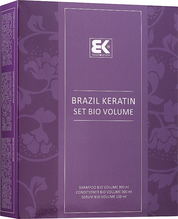 Haarpflegeset - Brazil Keratin Bio Volume (Shampoo 300ml + Conditioner 300ml + Haarserum 100ml) — Bild N1