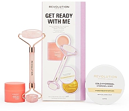 Gesichtspflegeset - Revolution Skincare Get Ready With Me Pack (Massageroller 1 St. + Patches 60 St. + Gesichtsmaske 10g) — Bild N1