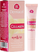 Düfte, Parfümerie und Kosmetik Intensiv verjüngende Augen- und Lippenkonturcreme - Dermacol Collagen+ Eye & Lip Cream