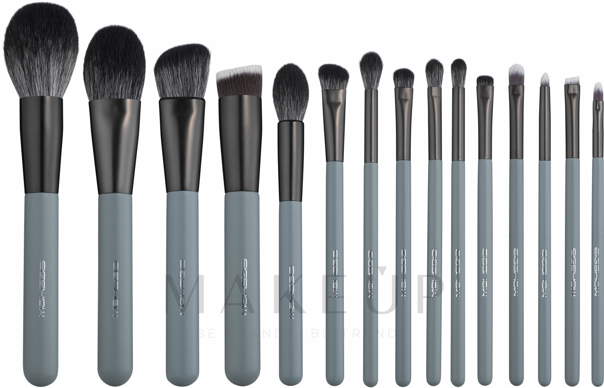 Make-up Pinselset 15 St. - Eigshow Beauty Agate Grey Brush Kit — Bild 15 St.