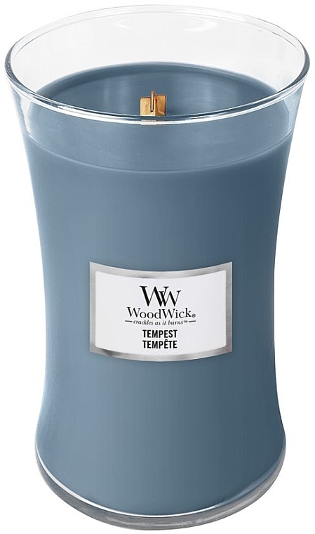 Duftkerze im Glas - WoodWick Hourglass Candle Tempest  — Bild N3