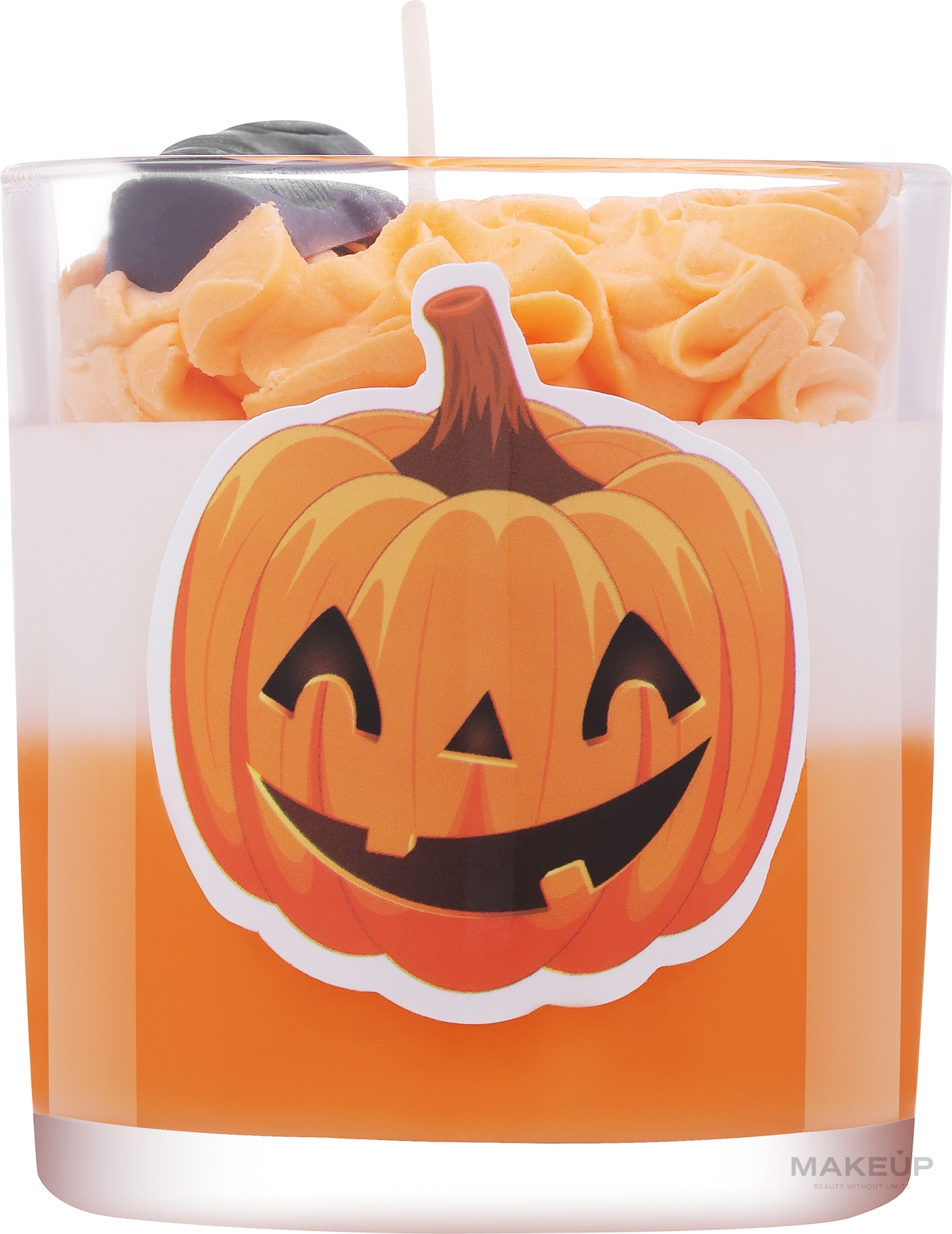 Dekorative Kerze Halloween Kürbis mit braunem Schwanz  - KaWilamowski Scented Candle  — Bild 230 ml