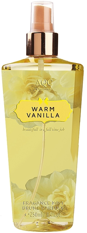 Parfümierter Körpernebel - AQC Fragrances Warm Vanilla Body Mist — Bild N1