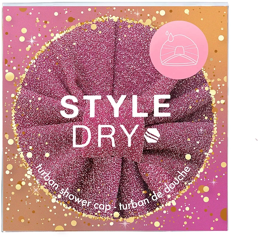 Duschhaube rosa Schimmer - Styledry Shower Cap Shimmer & Shine — Bild N2