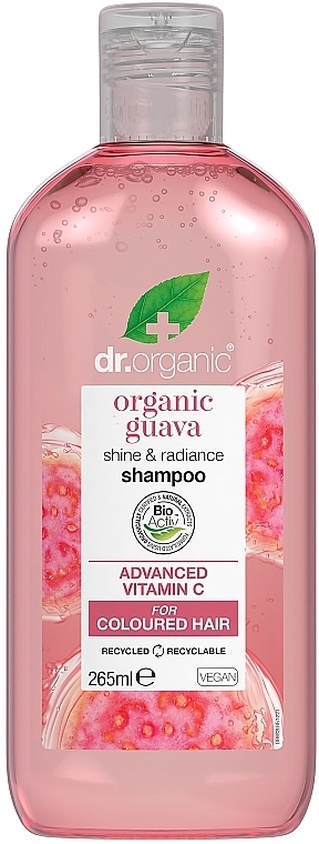 Haarshampoo Guave - Dr. Organic Organic Guava Shine & Radiance Shampoo — Bild N1