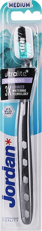 Zahnbürste mittel schwarz - Jordan Ultralite Whitening Medium Toothbrush — Bild N1