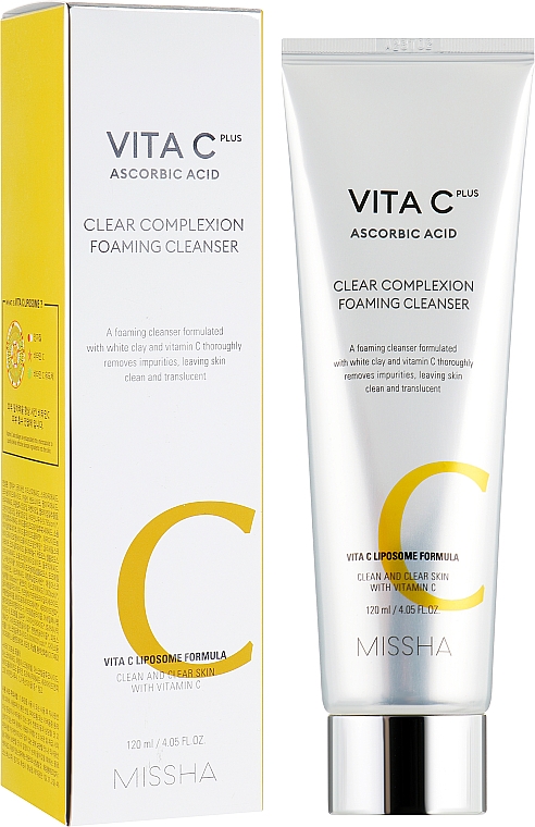Gesichtswaschschaum mit Vitamin C - Missha Vita C Plus Clear Complexion Foaming Cleanser — Bild N1