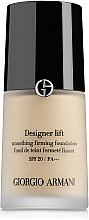 Düfte, Parfümerie und Kosmetik Straffende Foundation mit LSF 20 - Giorgio Armani Designer Lift Smoothing Firming Foundation SPF 20