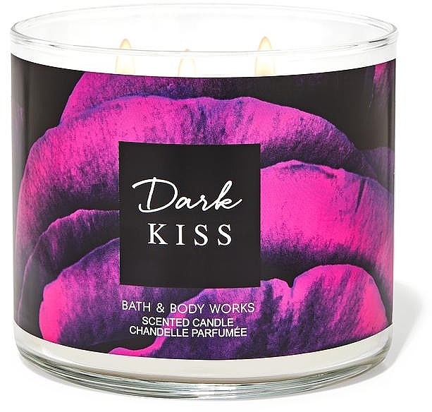 Bath and Body Works Dark Kiss 3-Wick Candle - Duftkerze — Bild N1
