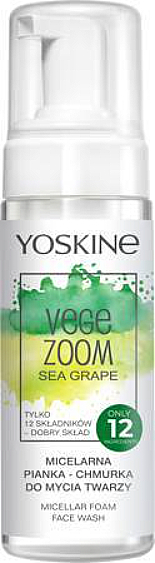 Mizellenwasser für das Gesicht - Yoskine Vege Zoom Sea Grape Micellar Foam Face Wash — Bild N1