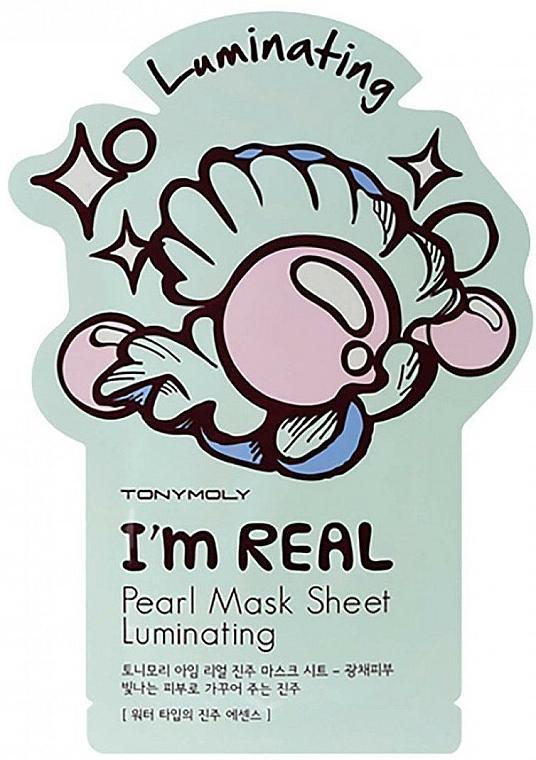 Aufhellende Tuchmaske für das Gesicht mit Perlenextrakt - Tony Moly I Am Pearl Sheet Mask