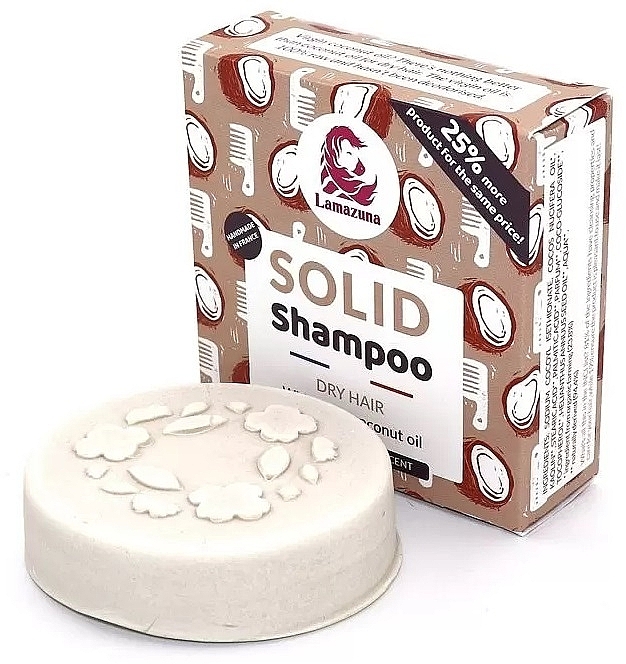 Festes Shampoo für trockenes Haar mit Vanille und Kokos - Lamazuna Solid Shampoo For Dry Hair — Bild N1
