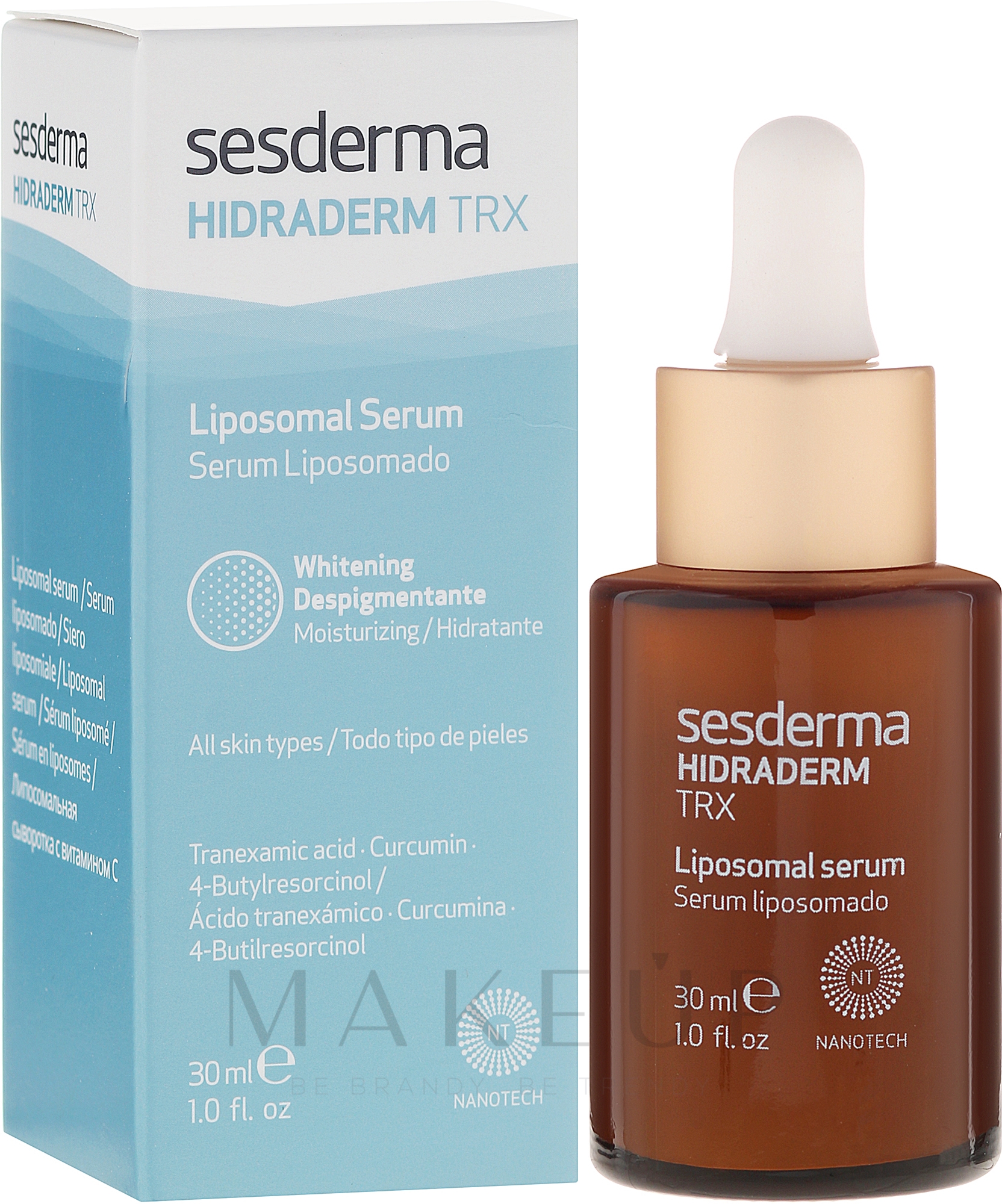 Aufhellendes und feuchtigkeitsspendendes liposomales Gesichtsserum - Sesderma Laboratories Hidraderm TRX Serum — Bild 30 ml