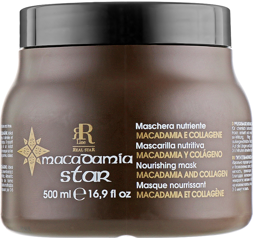 Haarmaske mit Macadamiaöl und Kollagen - RR Line Macadamia Star — Bild N3