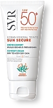 Getönte Sonnenschutzcreme für trockene und sehr trockene Haut SPF 50+ - SVR Sun Secure Ecran Mineral Teinte Comfort Cream SPF50+ — Foto N1