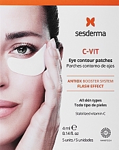 Antioxidative Augenpatches mit Vitamin C - SesDerma Laboratories C-Vit Eye Contour Patches — Foto N1