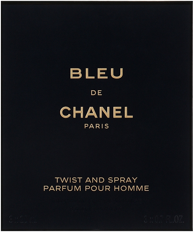 Chanel Bleu de Chanel Parfum Twist And Spray Set - Duftset (parfum 20ml x3) — Bild N1