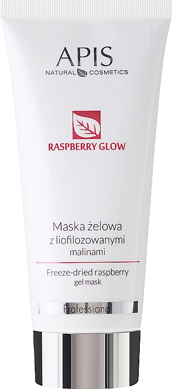 Gesichtsmaske mit gefriergetrockneter Himbeere - Apis Professional Raspberry Glow Freeze-Dried Rasberry Gel Mask