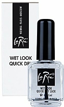 Düfte, Parfümerie und Kosmetik Schnelltrocknender Nagelüberlack mit Nasseffekt - La Ric Wet Look Quick Dry