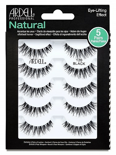 Künstliche Wimpern 120 - Ardell Natural Lashes Black 120 — Bild N1