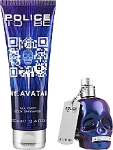 Duftset (Eau de Toilette 40ml + Shampoo 100ml)  - Police To Be My Avatar for Man  — Bild N2