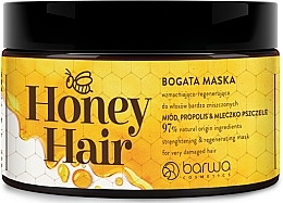 Maske für geschädigtes Haar - Barwa Honey Hair Mask — Bild N1