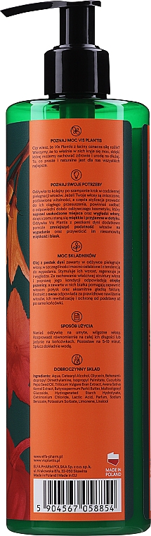 Revitalisierender Conditioner für geschwächtes und geschädigtes Haar mit Kürbiskernen - Vis Plantis Pumpkin Seed Conditioner — Bild N2