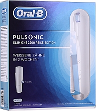 Düfte, Parfümerie und Kosmetik Elektrische Zahnbürste Pulsonic Slim One 2200 Reise-Edition - Oral-B Pulsonic Slim One 2200White Travel Edition