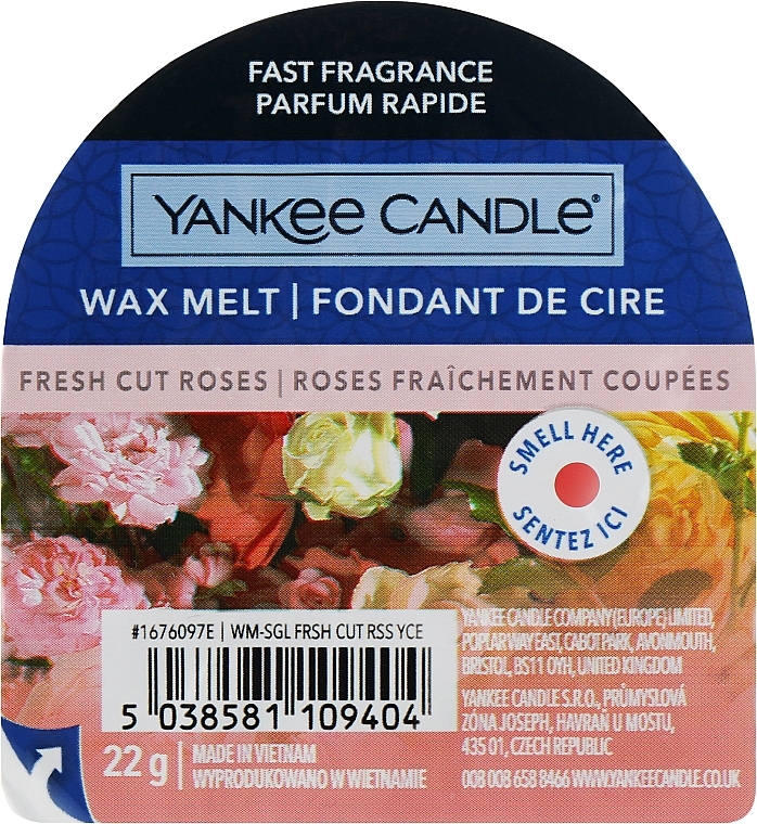 Duftwachs Fresh Cut Roses - Yankee Candle Fresh Cut Roses Wax Melt — Bild N1