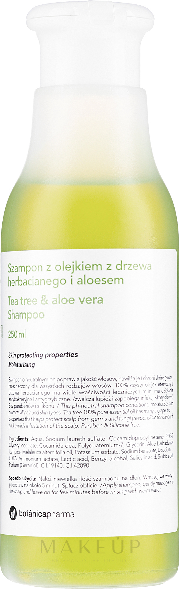 Shampoo mit Teebaumöl und Aloe Vera - Botanicapharma Tee Tree & Aloe Shampoo — Bild 250 ml