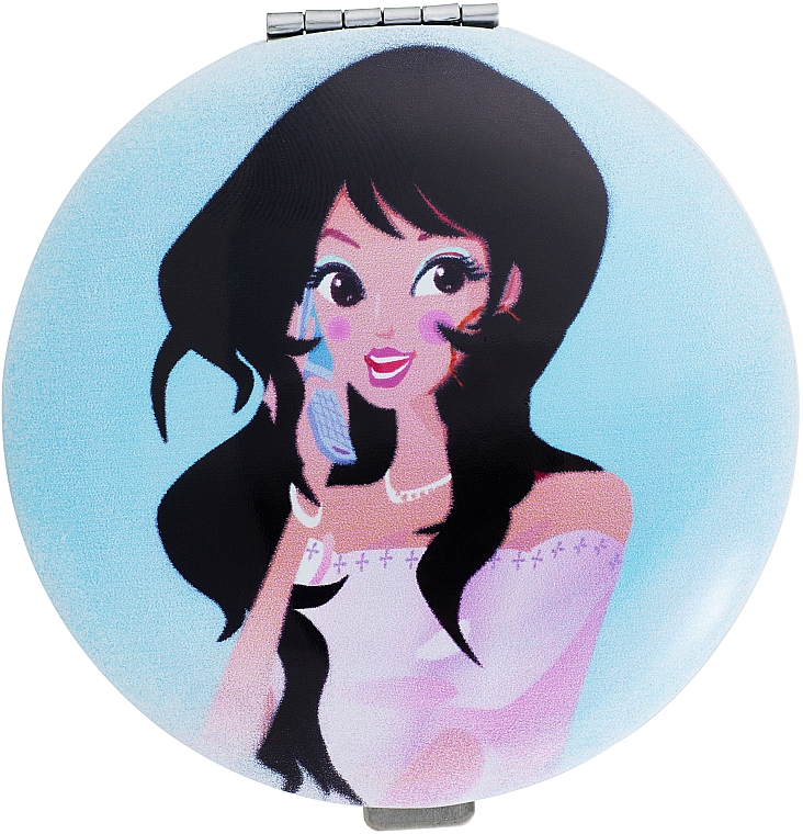 Kosmetischer Taschenspiegel Girl himmelblau - Titania — Bild N2