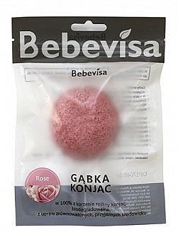 Konjac-Schwamm für das Gesicht mit Rose - Bebevisa Konjac Sponge — Bild N1