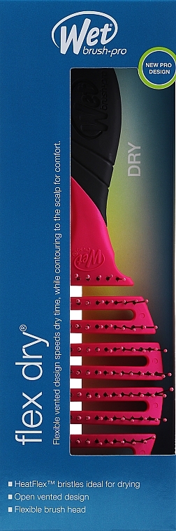 Haarbürste für schnelles Trocknen mit weichem Griff rosa - Wet Brush Pro Flex Dry Pink — Bild N2
