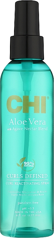 Lockendefinierendes Haarspray mit Aloe Vera und Agavennektar - CHI Aloe Vera Curl Reactivating Spray — Bild N1