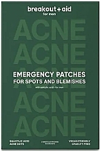 Pflaster für Männer gegen Hautunreinheiten und Akne - Breakout + Aid Men Emergency Patches For Spots & Blemishes with Salicylic Acid — Bild N2
