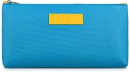 Kosmetiktasche blau-gelb 19x10x2 cm Freedom - MAKEUP Cosmetic Bag Blue Yellow  — Bild N2
