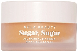 Natürliches Lippenpeeling Pfirsich mit Zucker, Kakaobutter, Sheabutter und Agavennektar - NCLA Beauty Sugar, Sugar Peach Lip Scrub — Bild N2