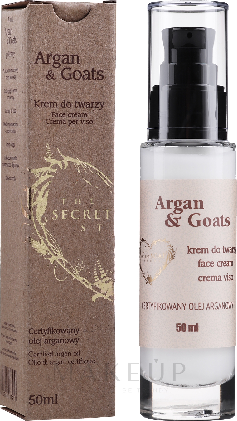Gesichtscreme mit Argan und Ziegenmilch - Soap&Friends Argan & Goats Face Cream — Bild 30 ml