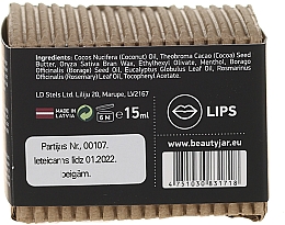 Lippenbalsam mit Kokosbutter, Borago- und Rosmarinöl - Beauty Jar Dr.Herbs Herbal Lip Balm — Foto N2