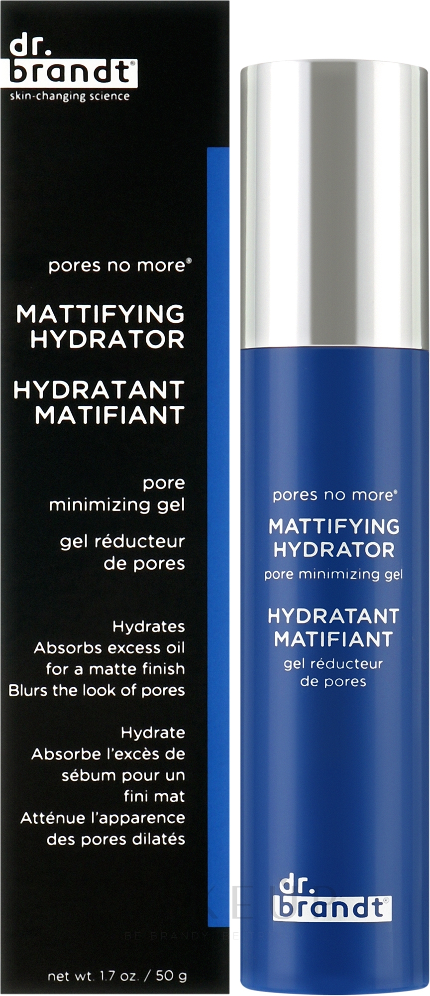 Mattierendes und feuchtigkeitsspendendes Gesichtsgel zur Porenminimierung - Dr. Brandt Pores No More Mattifying Hydrator Pore Minimizing Gel — Bild 50 ml