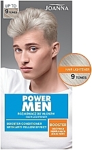Haaraufheller bis zu 9 Töne - Joanna Power Men Hair Lightener Booster Conditioner With Anti-Yellow Effect — Bild N4