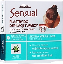 Düfte, Parfümerie und Kosmetik Enthaarungswachsstreifen für das Gesicht mit Aloeextrakt - Joanna Sensual Depilatory Face Strips
