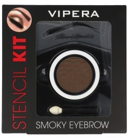 Augenbrauenset - Vipera Stencil Kit Smoky Eyebrow — Bild 01 - Peanut