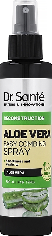 Regenerierendes Haarspray für leichte Kämmbarkeit mit Aloe Vera, Keratin und Brennnesselextrakt - Dr. Sante Aloe Vera — Foto N1