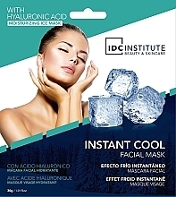 Düfte, Parfümerie und Kosmetik Feuchtigkeitsspendende Tuchmaske für das Gesicht mit Kühleffekt - IDC Institute Instant Cool Hyaluronic Acid Facial Mask